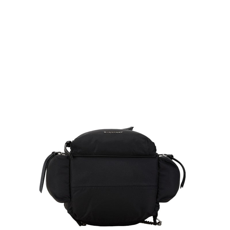 Burberry Nylon Leather Backpack Black