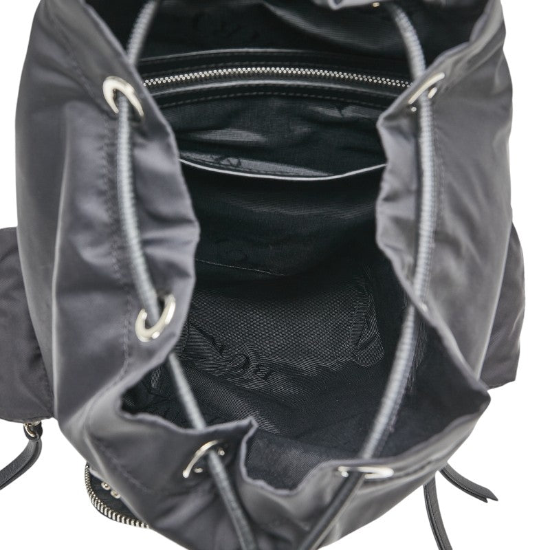 Burberry Nylon Leather Backpack Black