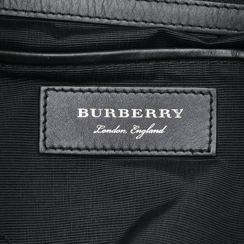 Burberry Nylon Leather Backpack Black