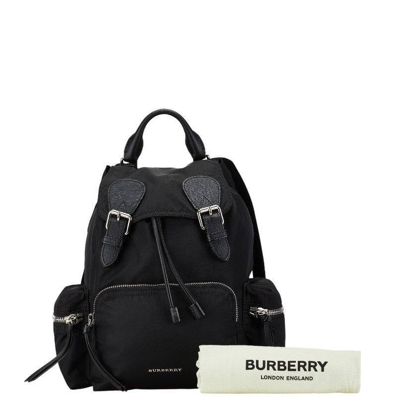 Burberry Nylon Leather Backpack Black