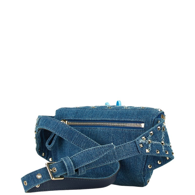 Valentino Denim Studded Body Bag