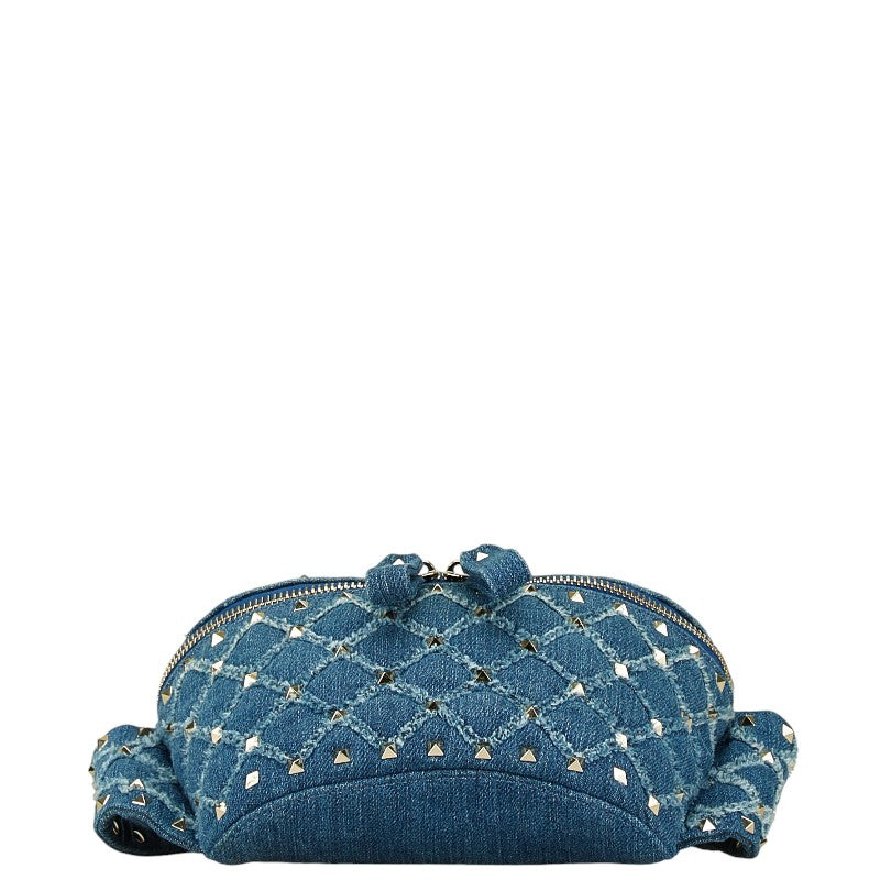 Valentino Denim Studded Body Bag