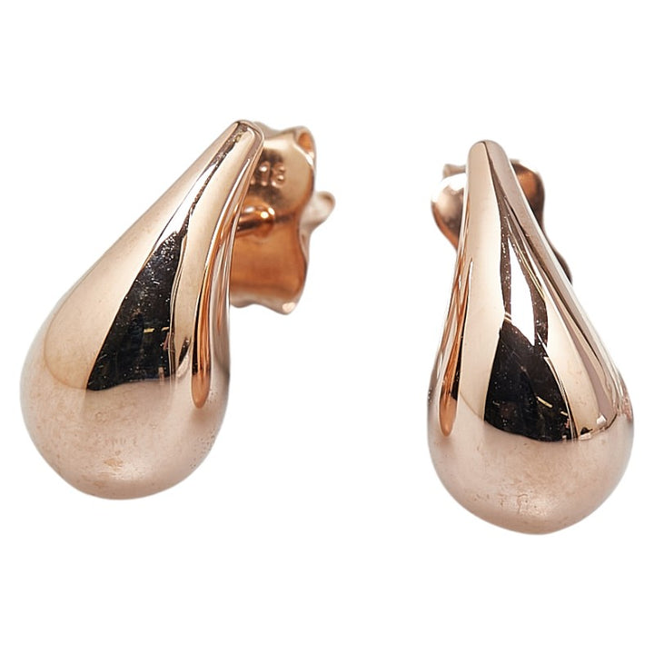 K18PG Pink Gold Teardrop Earrings