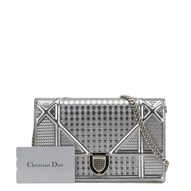 Dior Microcannage Diorama Leather Shoulder Bag