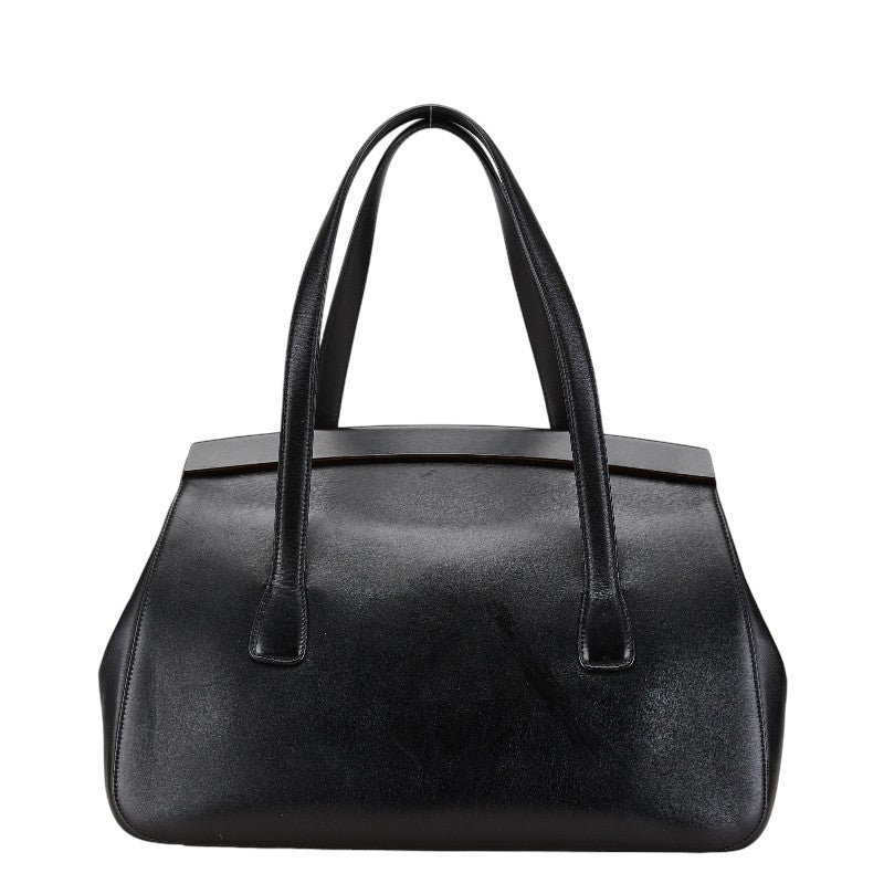 Salvatore Ferragamo Leather Gancini Tote Shoulder Bag