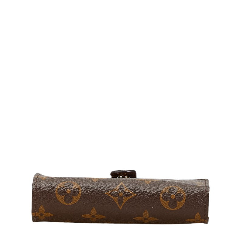 Louis Vuitton Monogram Viennois Bifold Wallet M61663 Brown PVC Leather in Very Good Condition