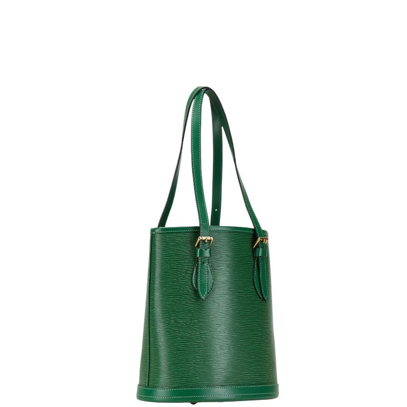 Louis Vuitton Epi Bucket PM Tote Bag Green Leather