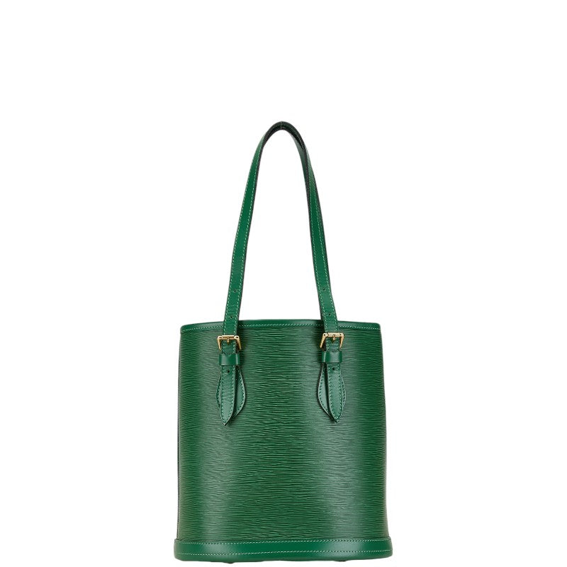 Louis Vuitton Epi Bucket PM Tote Bag Green Leather