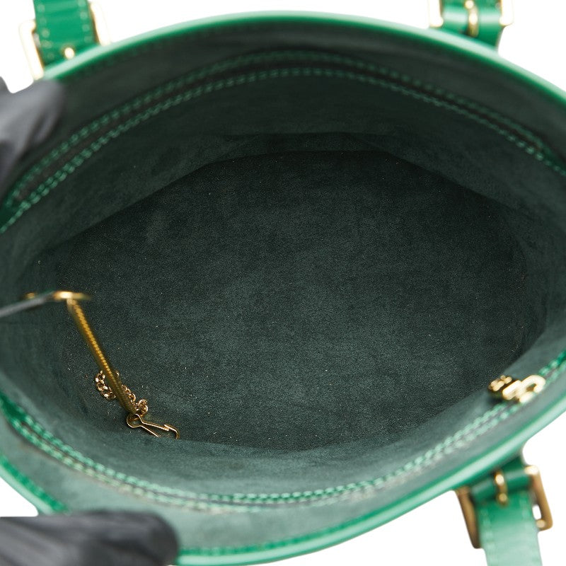 Louis Vuitton Epi Bucket PM Tote Bag Green Leather