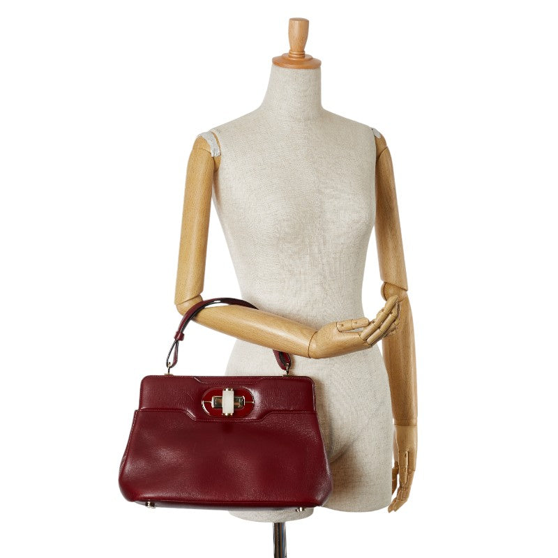 Bvlgari Isabella Rossellini Leather Handbag