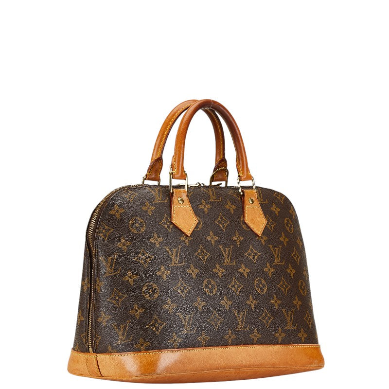 Louis Vuitton Monogram Alma Handbag M51130 Brown PVC Leather in Very Good Condition