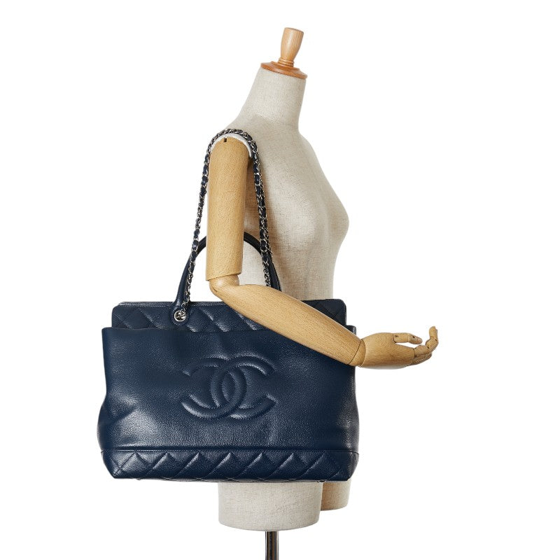 Chanel Caviar Matelasse Coco Mark 2WAY Handbag