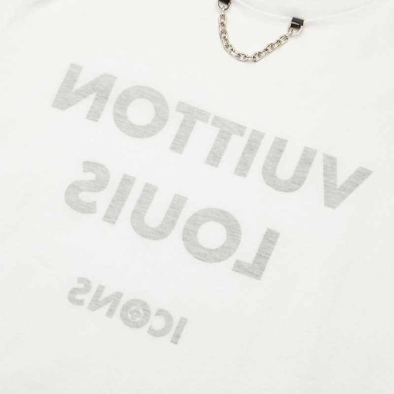 Louis Vuitton Cotton Chain Logo T-Shirt in Very Good Condition