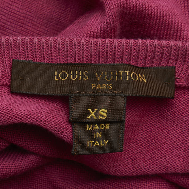 Louis Vuitton Cotton XS Tank Top Cardigan Pink in Very Good Condition