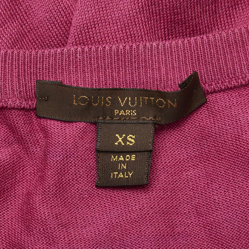 Louis Vuitton Cotton XS Tank Top Cardigan Pink in Very Good Condition