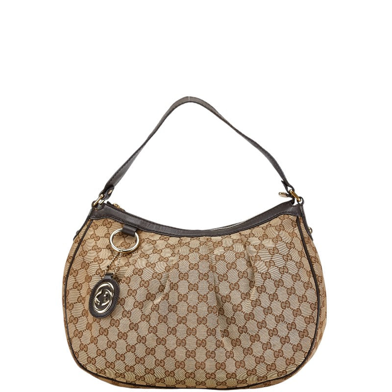 Gucci Canvas Leather Shoulder Bag 232955