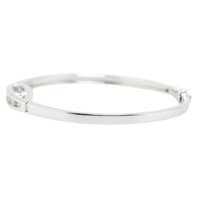 K18WG White Gold Diamond Bangle