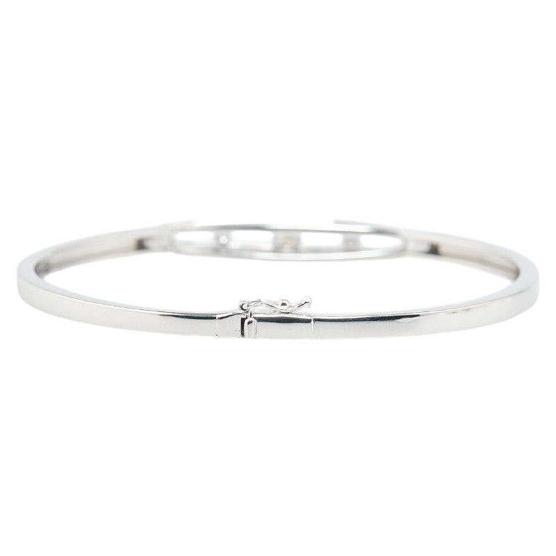 K18WG White Gold Diamond Bangle