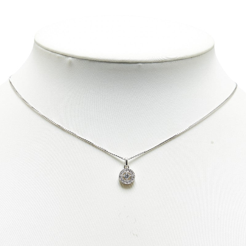 Vandome K18WG White Gold Diamond Pendant Necklace in Great Condition