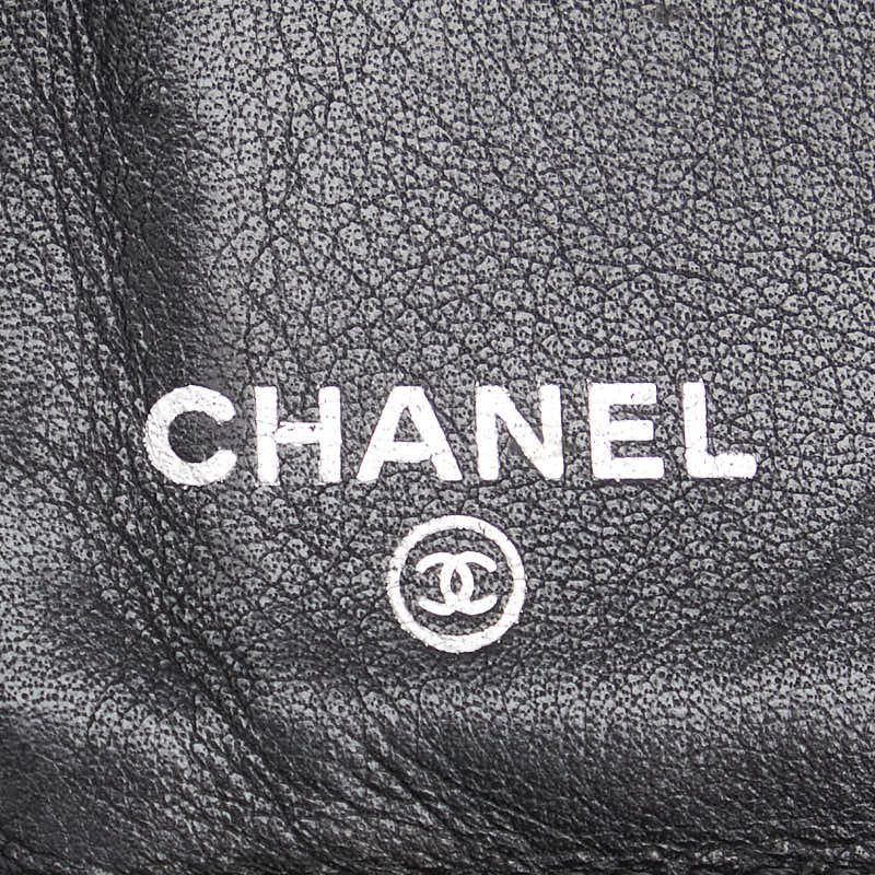 Chanel Caviar Skin Long Wallet Black