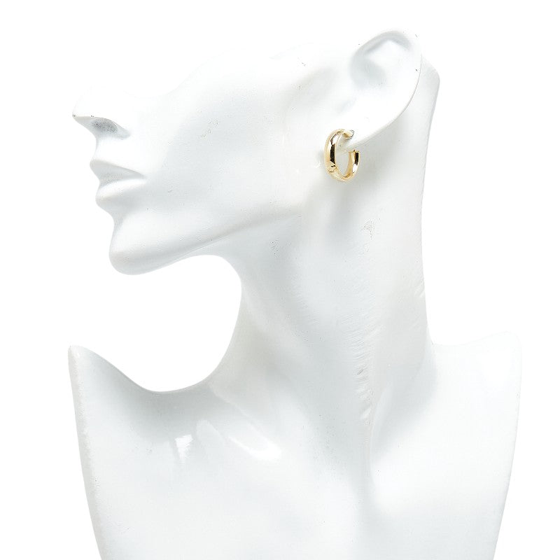 K18YG Yellow Gold Hoop Earrings