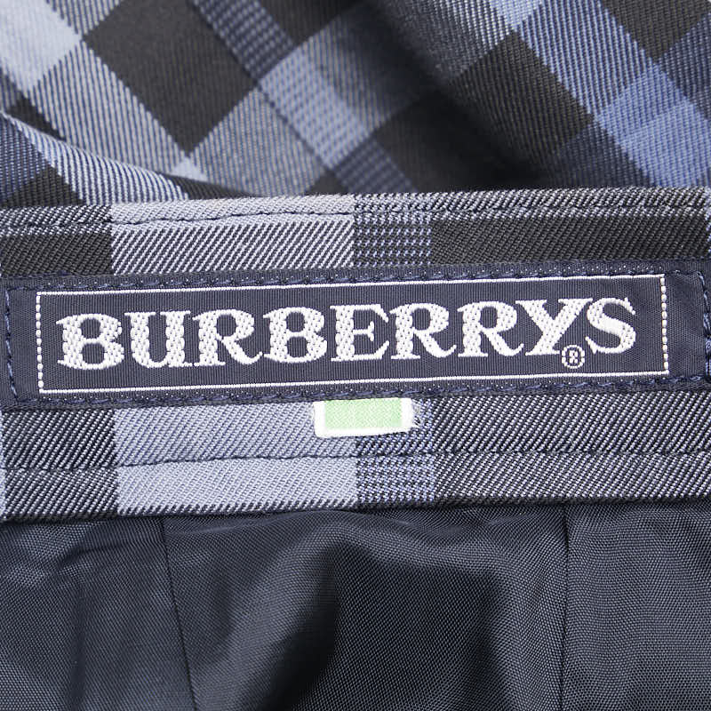 Burberry Nova Check Long Skirt Cotton Blue