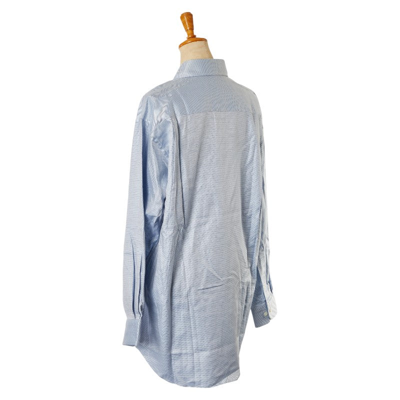 Burberry Blue Cotton Long Sleeve Shirt M