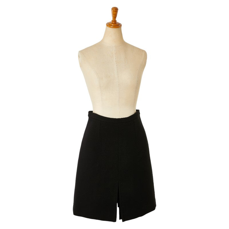 Miu Miu Wool Skirt Black Size 42