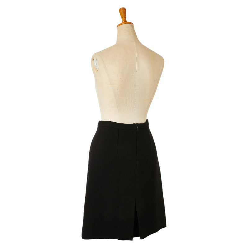 Miu Miu Wool Skirt Black Size 42