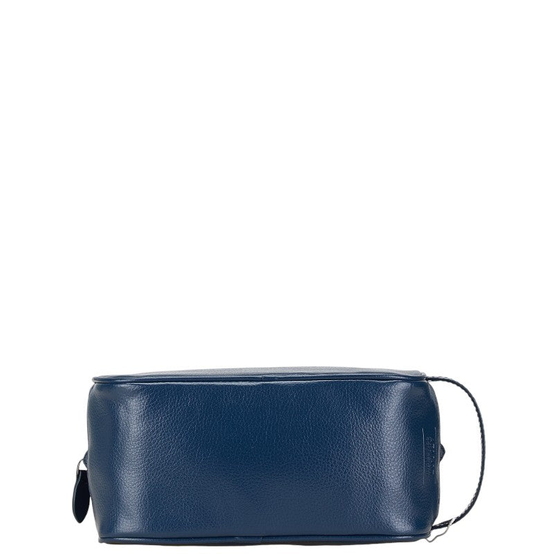 Armani Blue Leather Travel Pouch