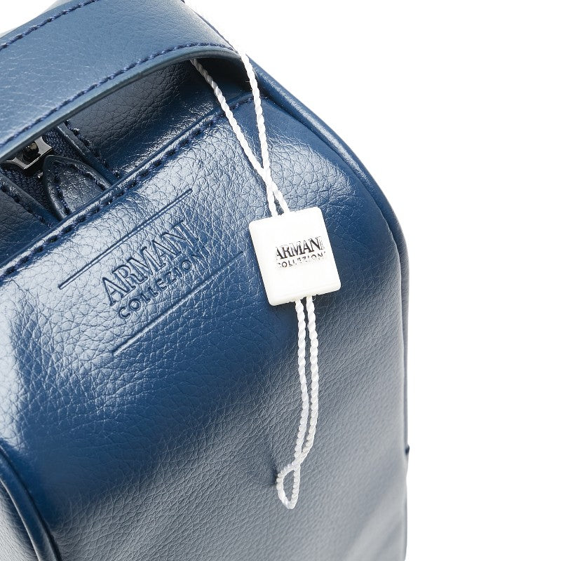 Armani Blue Leather Travel Pouch