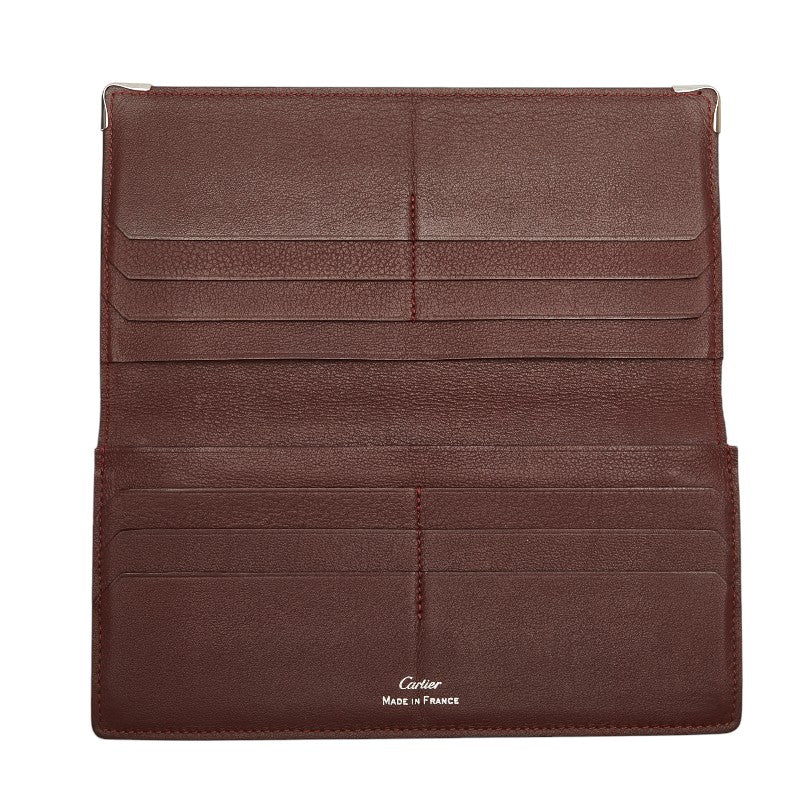 Cartier Must Line Leather Long Wallet