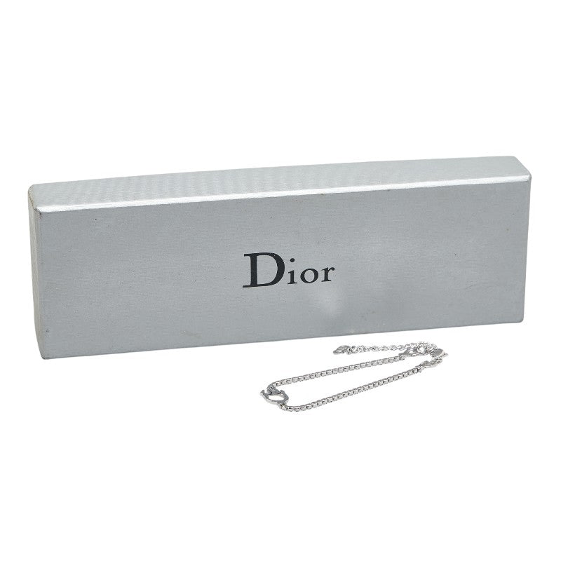 Dior D Logo Motif Metal Bracelet