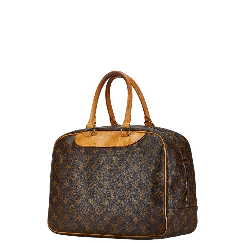 Louis Vuitton Monogram Doeville Handbag Brown in Very Good Condition