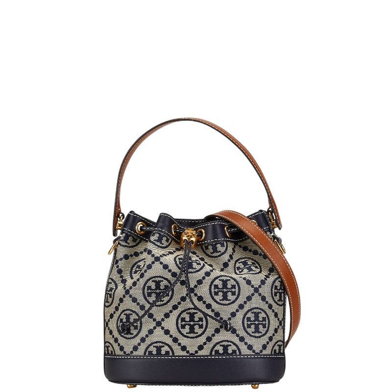 Tory Burch T Monogram Jacquard 2WAY Bag in Very Good Condition