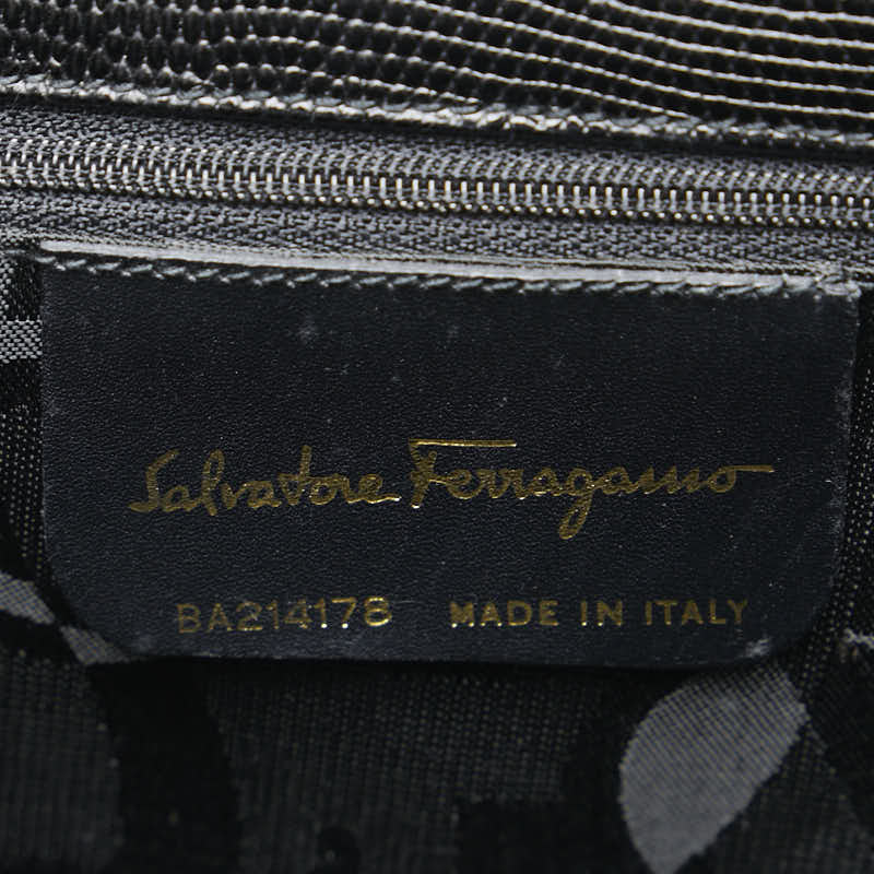 Salvatore Ferragamo Vara Ribbon Embossed 2WAY Bag in Very Good Condition