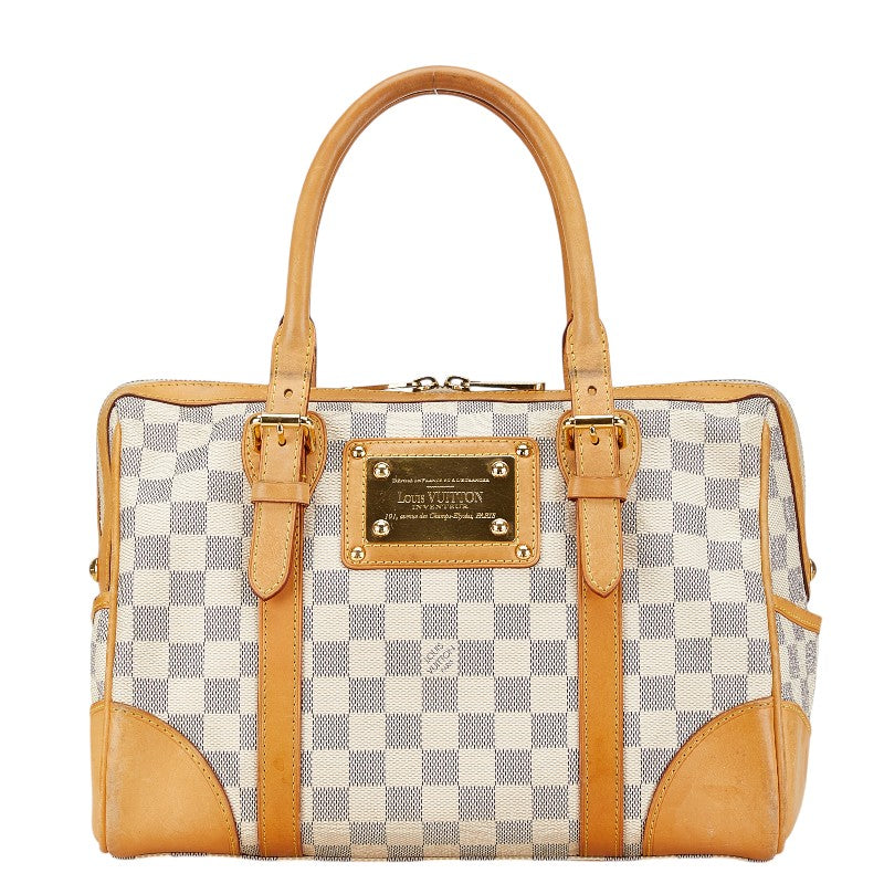 Louis Vuitton Damier Azur Berkeley Handbag N52001 in Very Good Condition