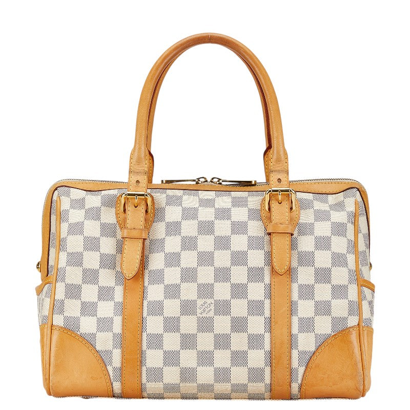 Louis Vuitton Damier Azur Berkeley Handbag N52001 in Very Good Condition