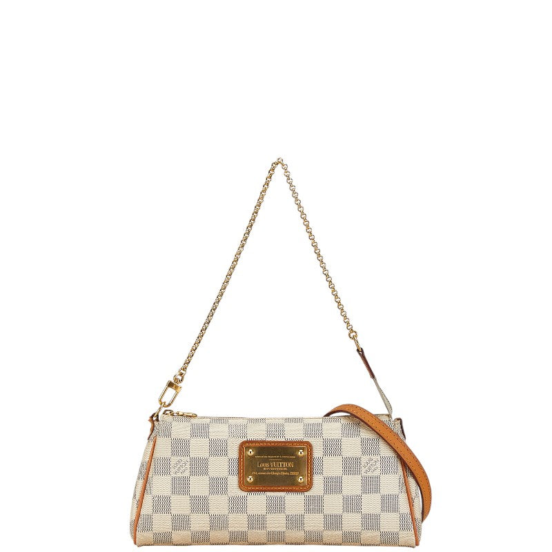 Louis Vuitton Damier Azur Eva Chain Shoulder Bag in Good Condition