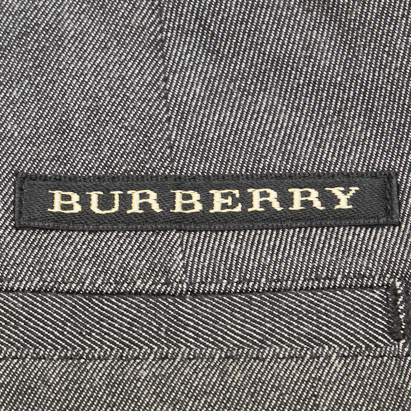 Burberry Nova Check Wool Cotton Pleated Pants