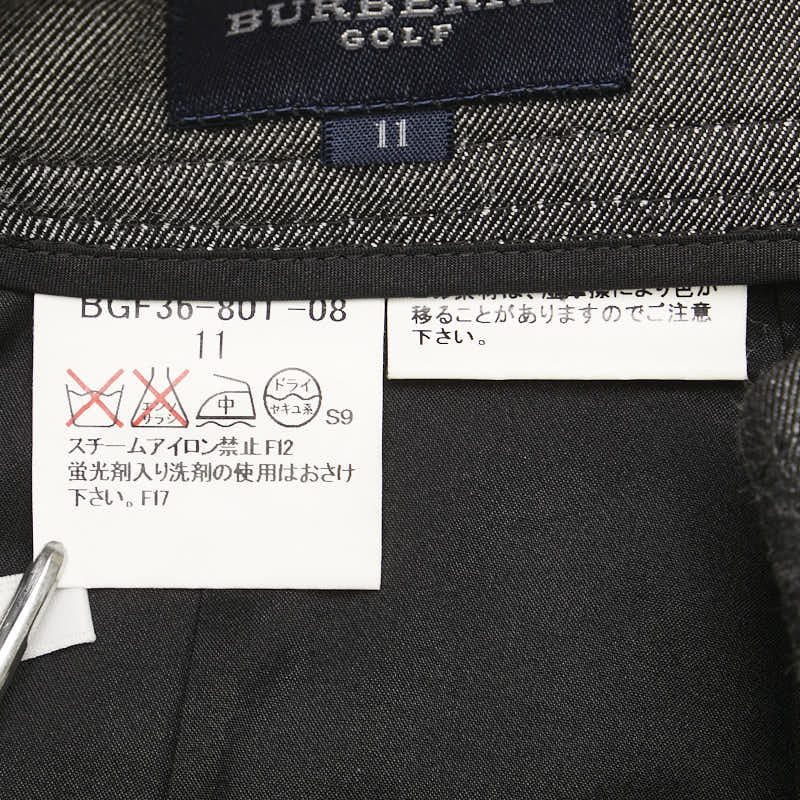 Burberry Nova Check Wool Cotton Pleated Pants