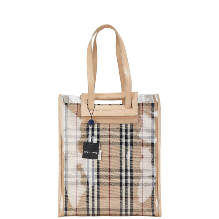 Burberry Nova Check Logo Tote Bag in Very Good Condition