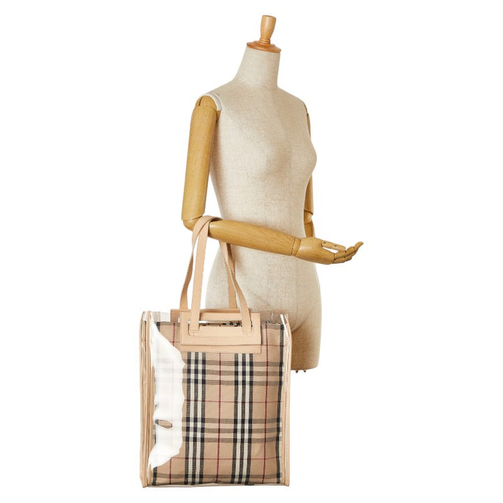 Burberry Nova Check Logo Tote Bag in Very Good Condition