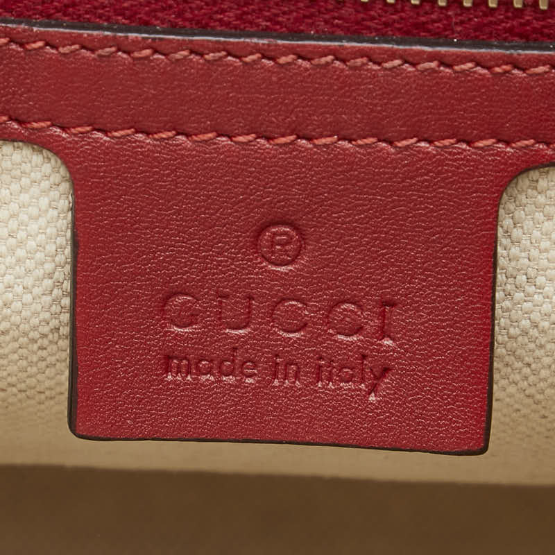 Gucci Micro GG 2WAY Handbag Shoulder Bag Red in Very Good Condition