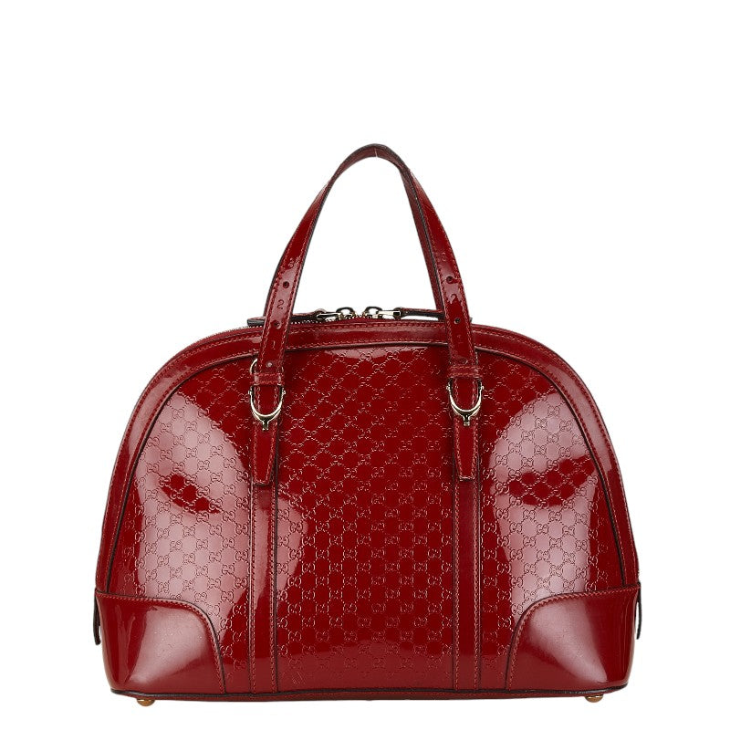 Gucci Micro GG 2WAY Handbag Shoulder Bag Red in Very Good Condition