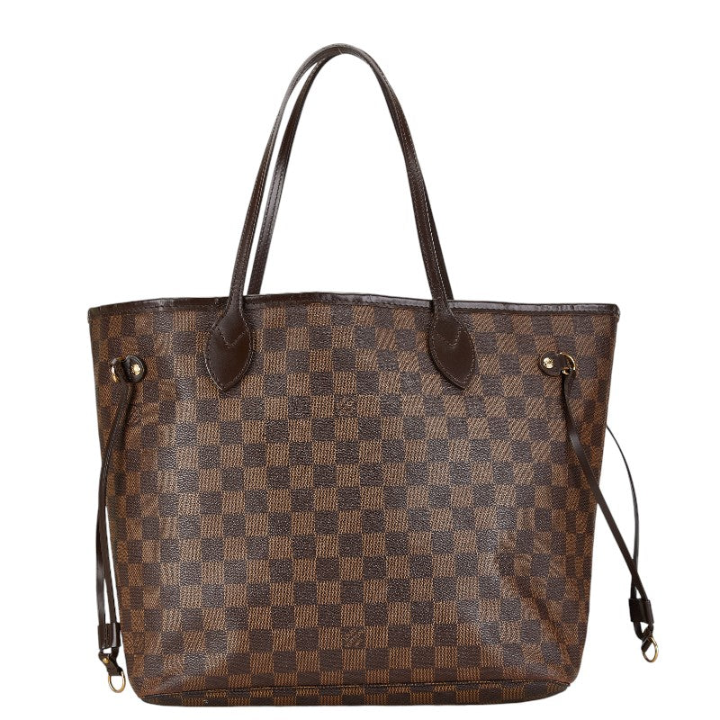 Louis Vuitton Damier Neverfull MM Tote Bag Brown in Very Good Condition