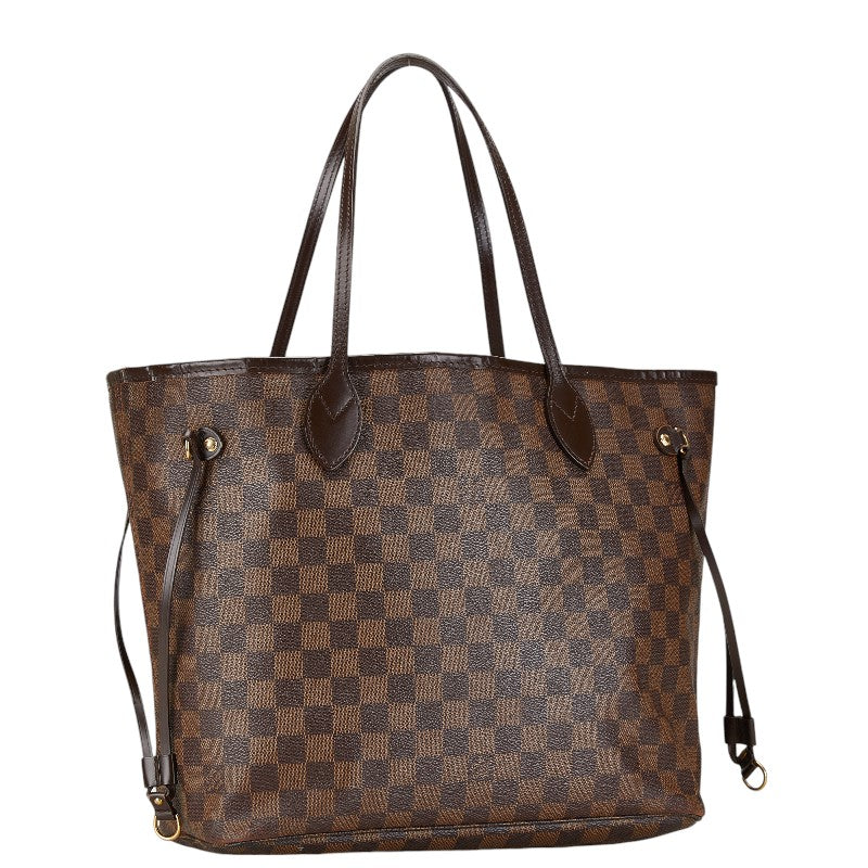 Louis Vuitton Damier Neverfull MM Tote Bag Brown in Very Good Condition