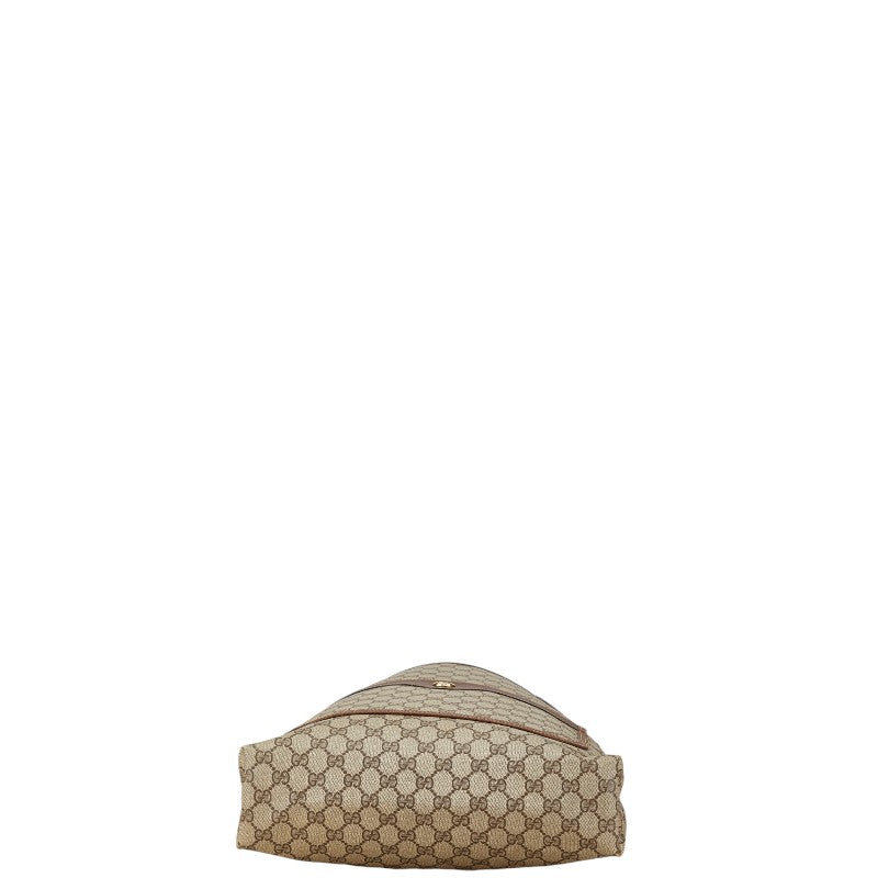 Gucci GG Supreme Tote Shoulder Bag Beige Brown