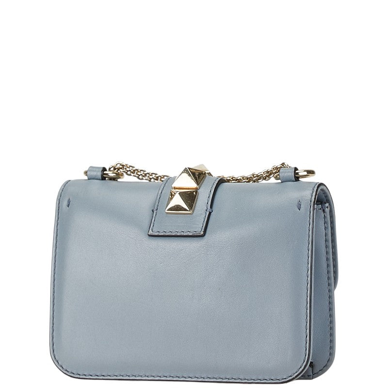 Valentino Rockstud Chain Shoulder Bag Light Blue