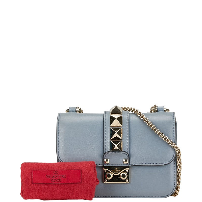 Valentino Rockstud Chain Shoulder Bag Light Blue